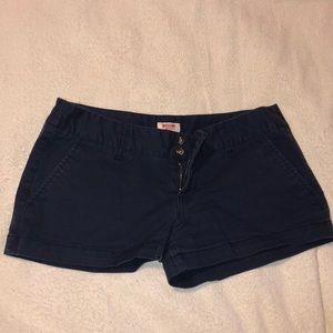 Navy short shorts